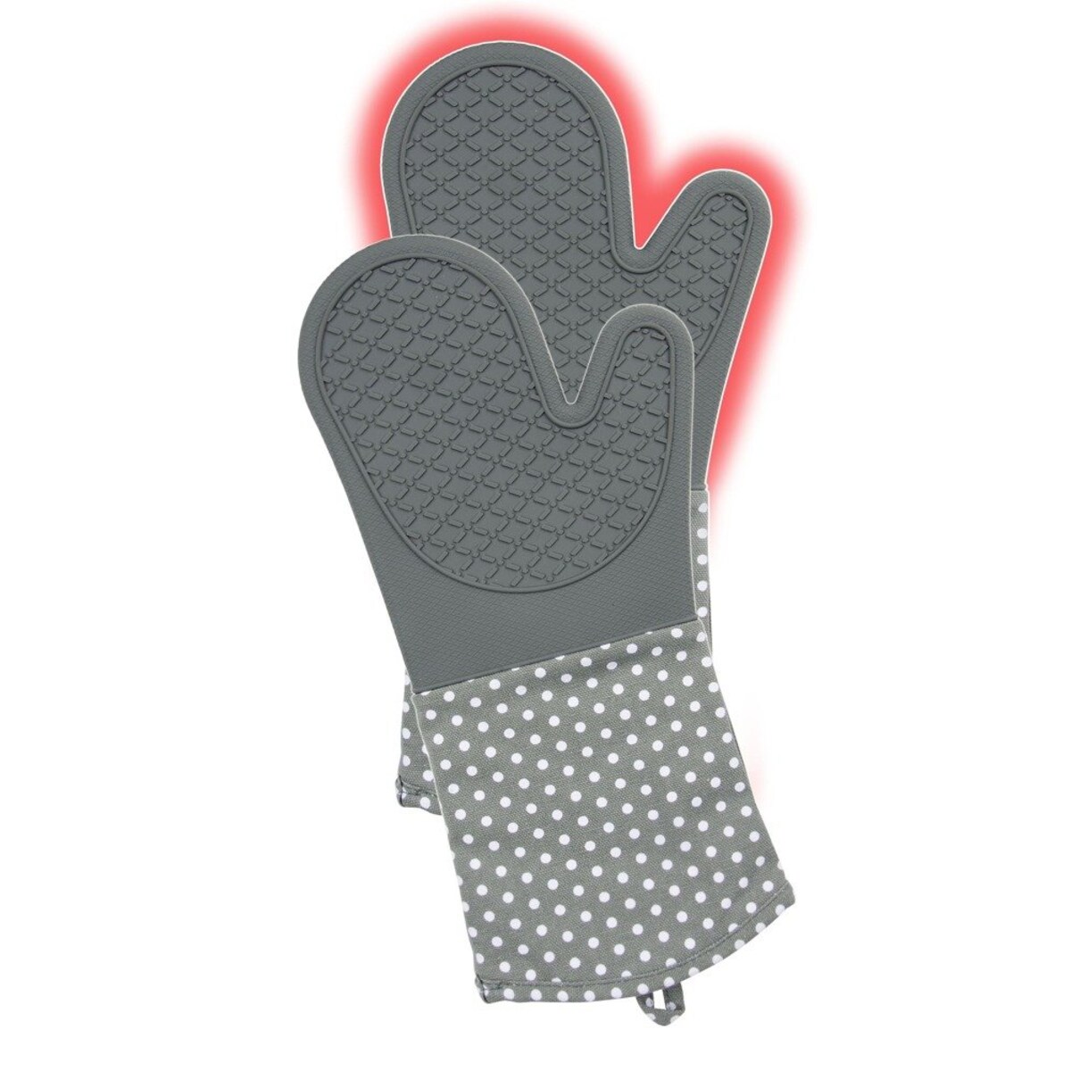 Silikonowe rękawice kuchenne - 2 sztuki w zestawie, akcesoria do pieczenia, WENKO