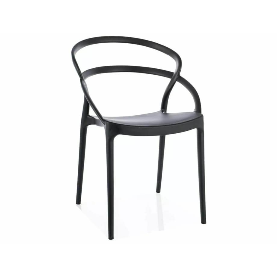 Krzesło z tworzywa GLIS czarne