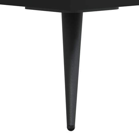 vidaXL Szafka pod TV, czarna, 150x30x44,5 cm, materiał drewnopochodny