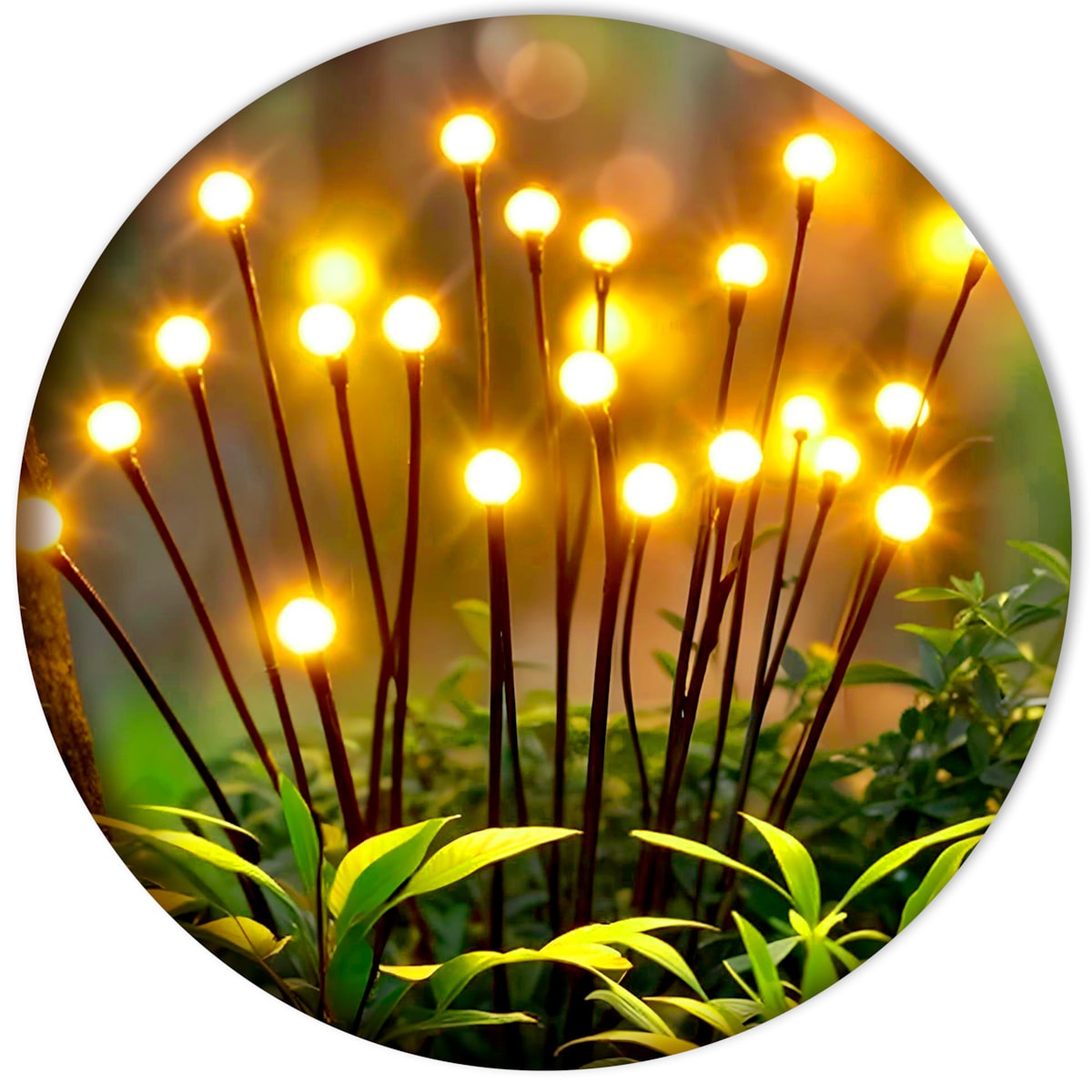 Lampki solarne do ogrodu świetliki czujnik zmierzchu Ilumen