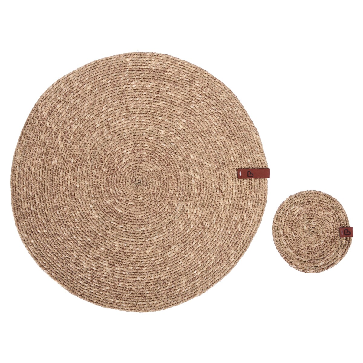 Zestaw 12 podkładek na stół KUNZEA Naturalny Trawa morska