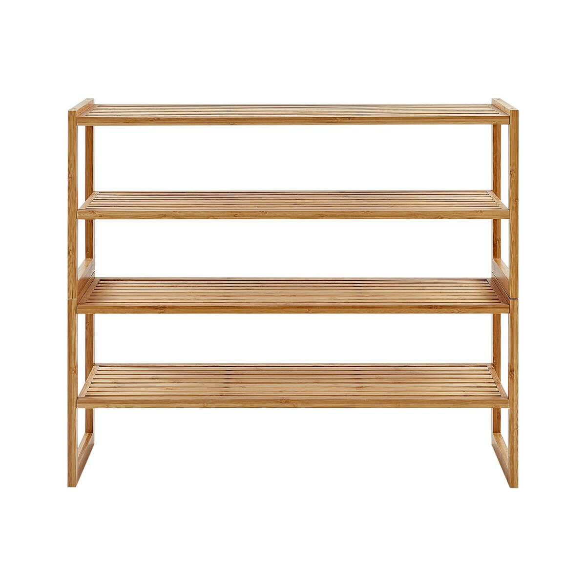 Regał łazienkowy bambusowy jasne drewno UVALDA