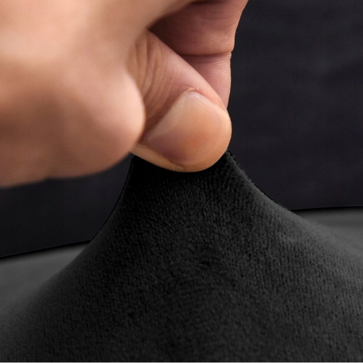 POKROWIEC NA KRZESŁO XL CZARNY WELUR ELASTYCZNY [21DT]