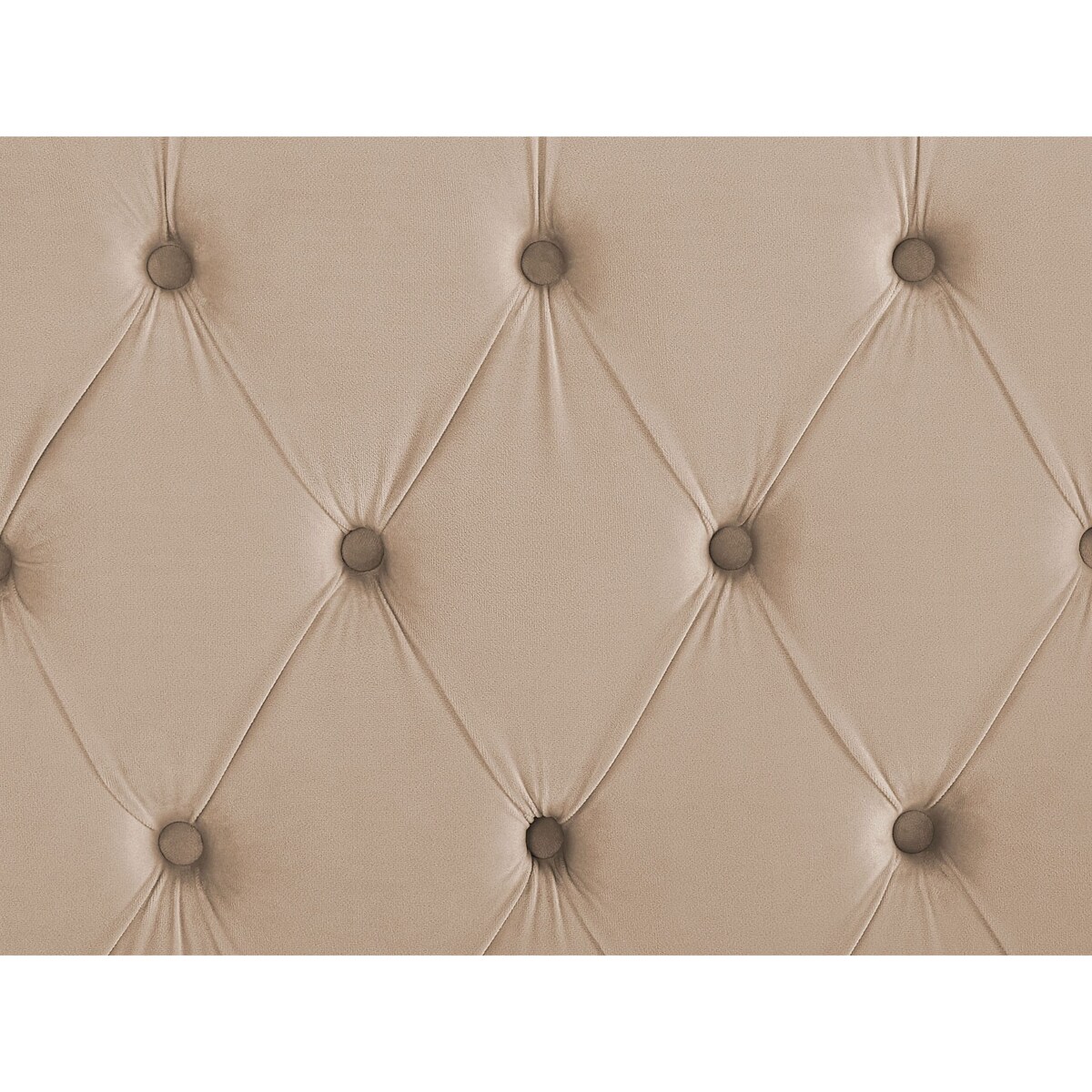 Łóżko welurowe 140 x 200 cm beżowe LUBBON