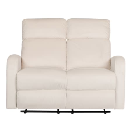 Komplet wypoczynkowy z manualną funkcją relaksu 6-osobowy welurowy biały VERDAL