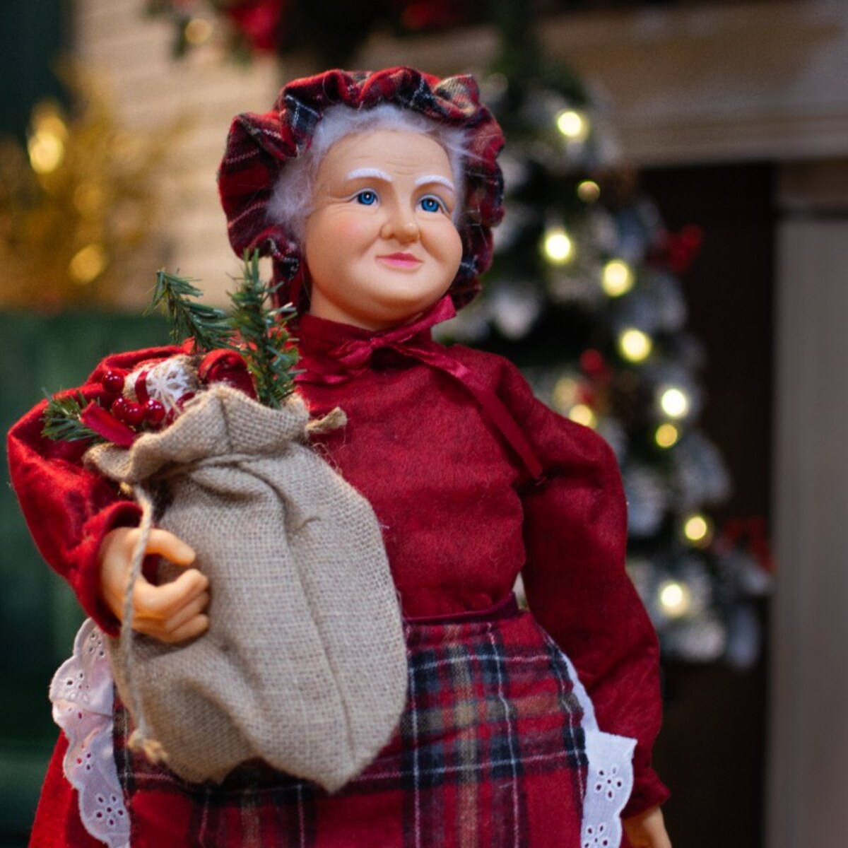ŚWIĘTY MIKOŁAJ Pani Mikołajowa świąteczny FIGURKA skandynawski JUMIhome
