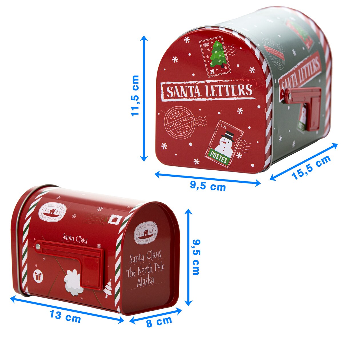 Puszka Na Pierniki Ciastka Pojemnik Świąteczna 13/15.5 Cm Cukierki Herbatę Zestaw