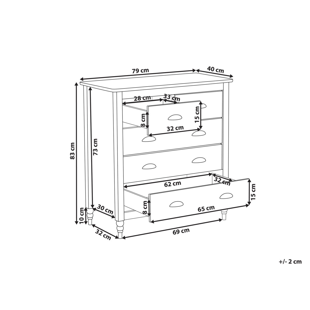 Komoda czarna SHILLINGTON