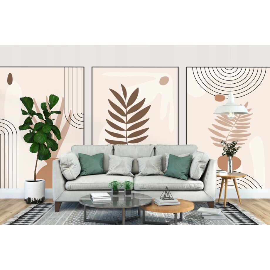 Fototapeta Rysowane Boho Minimalist Do Sypialni Salonu 200X140