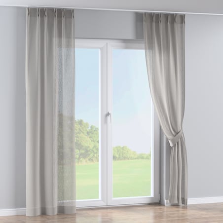 Zasłona na haczykach flex podwójnych 130x245 jasno beżowy