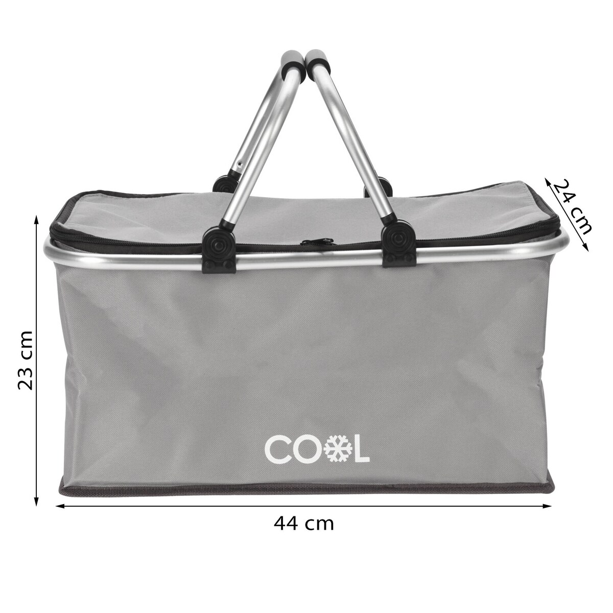 Kosz Piknikowy Termiczny Koszyk Na Plażę Termoizolacyjny Składany 35 L