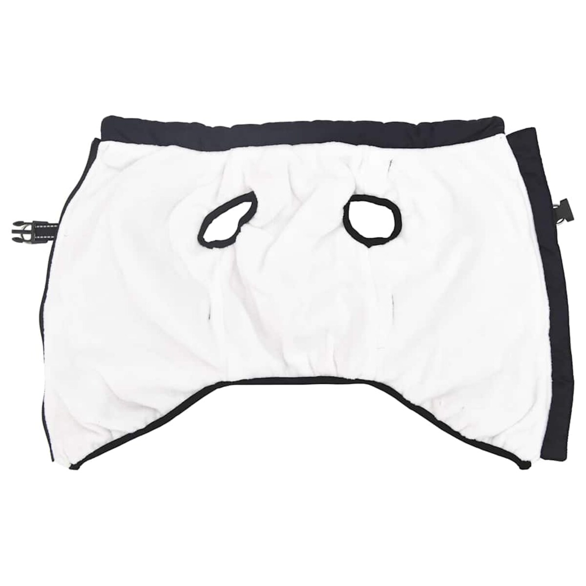 vidaXL Płaszcz dla psa z szelkami, wodoodporny, granatowy, L68