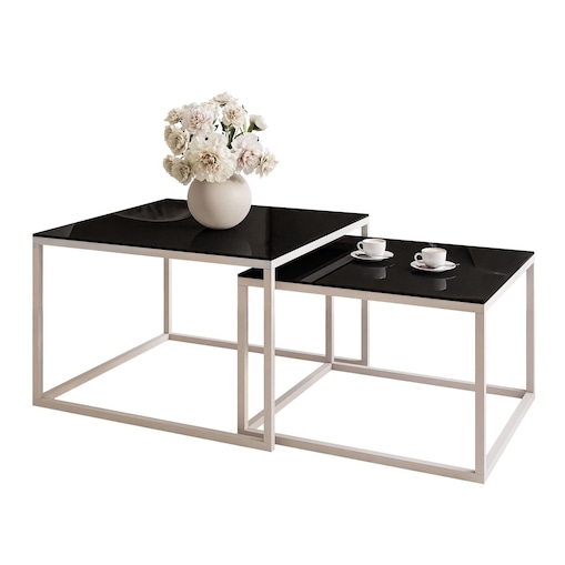 Stolik YOSHI 2w1 kaszmir czarne szkło