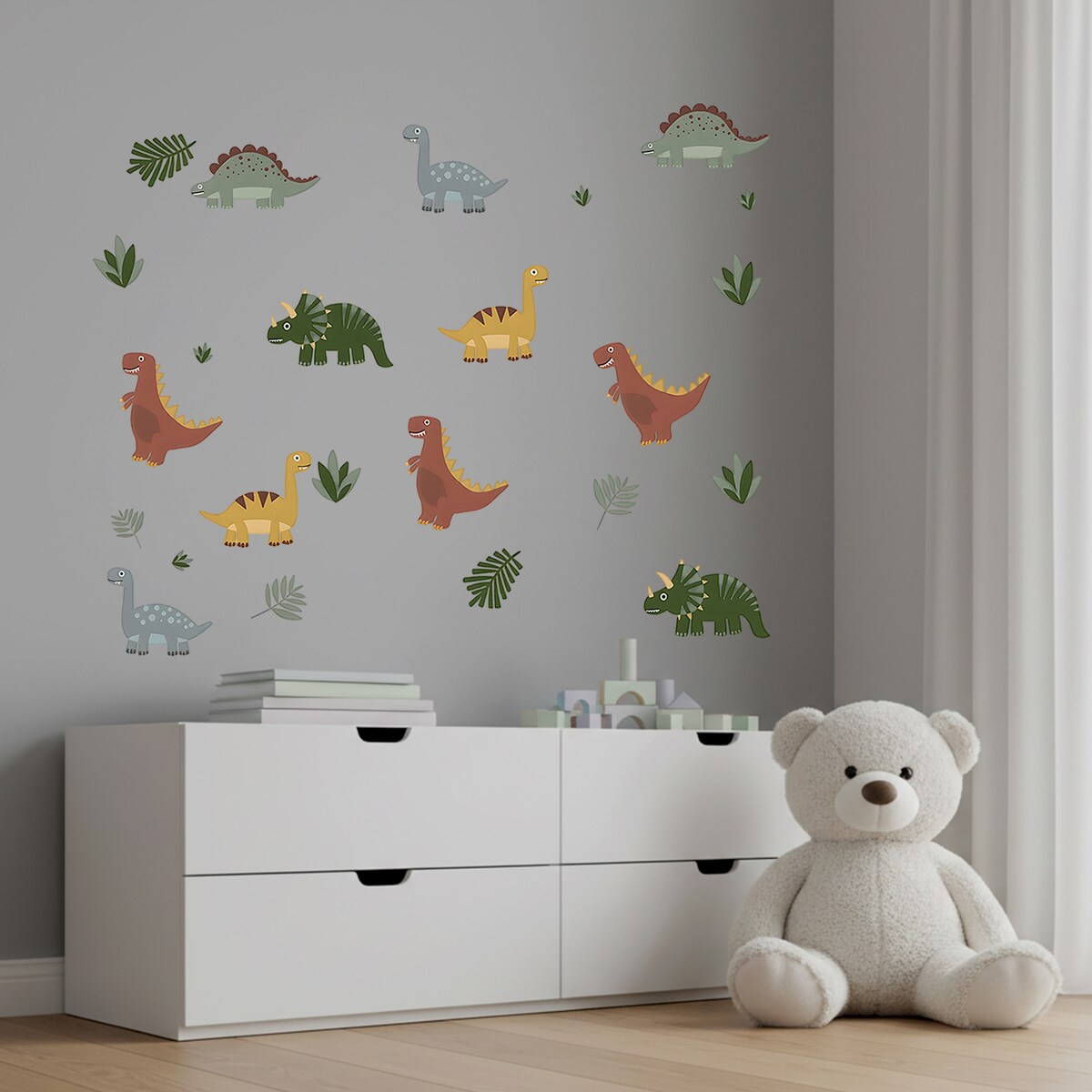 naklejki na ścianę do pokoju dziecka, sipo, mini dinozaury