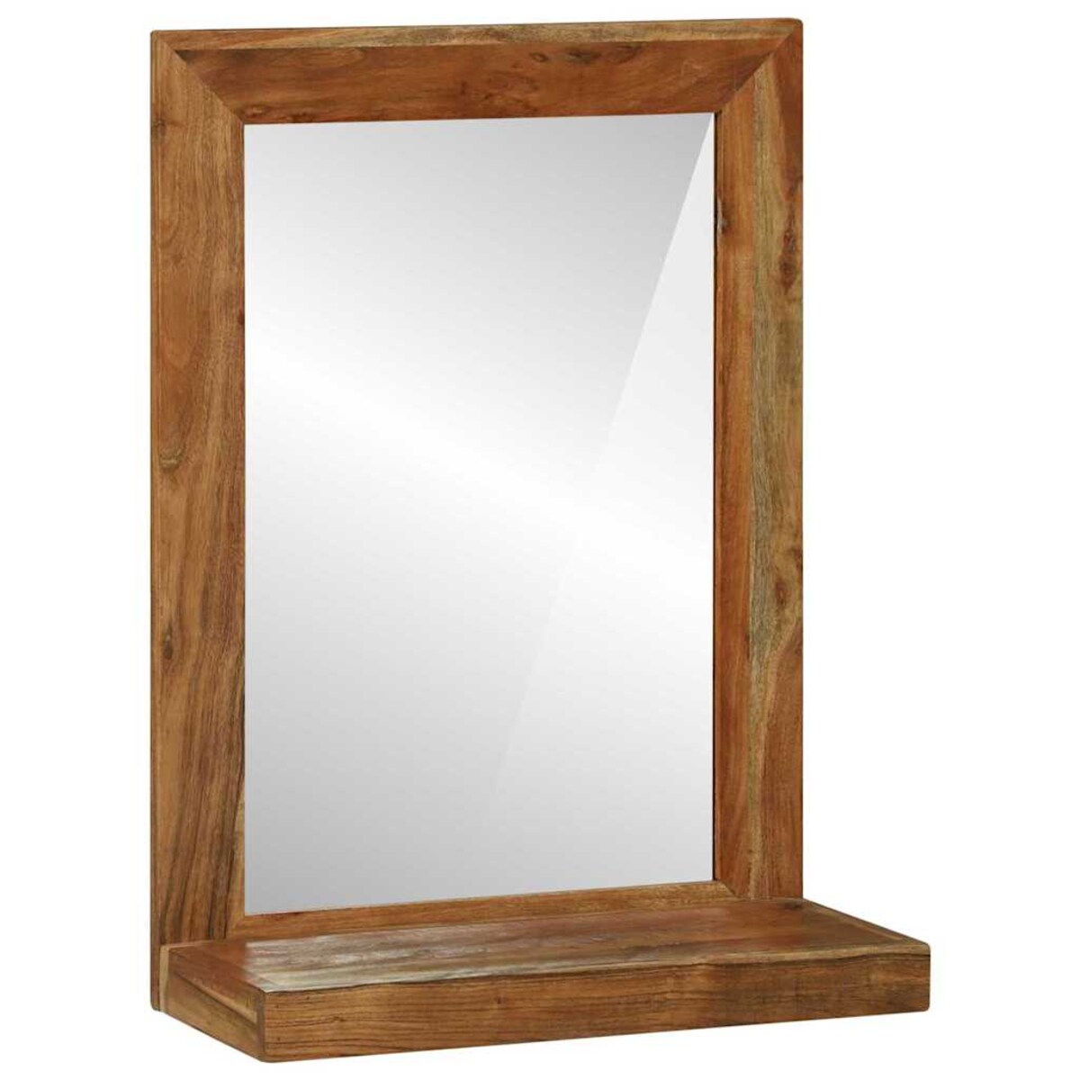 vidaXL Lustro łazienkowe Brązowy 50 x 22 x 70 cm Drewno akacjowe