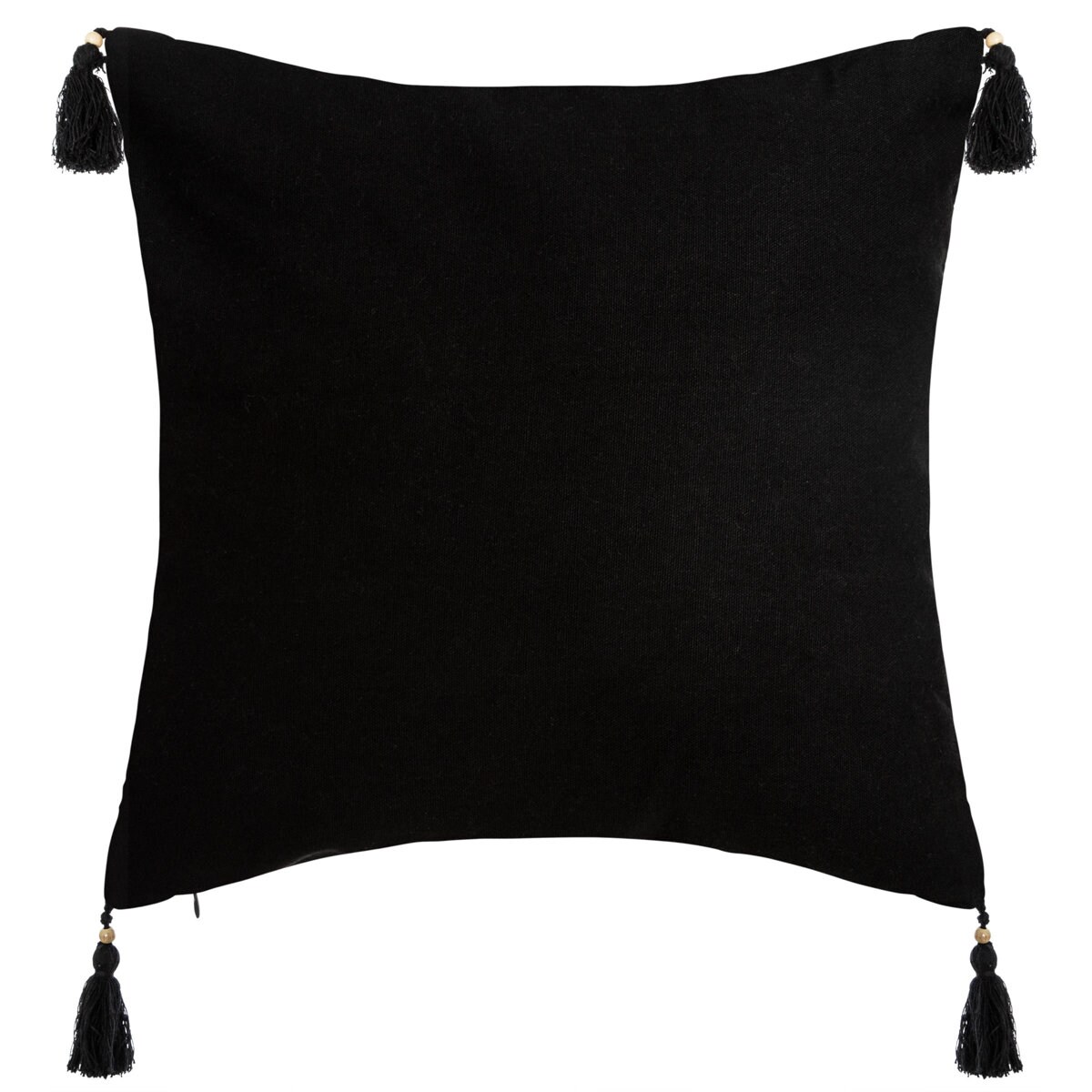 Poszewka dekoracyjna z pomponami TROPIK, 40 x 40 cm