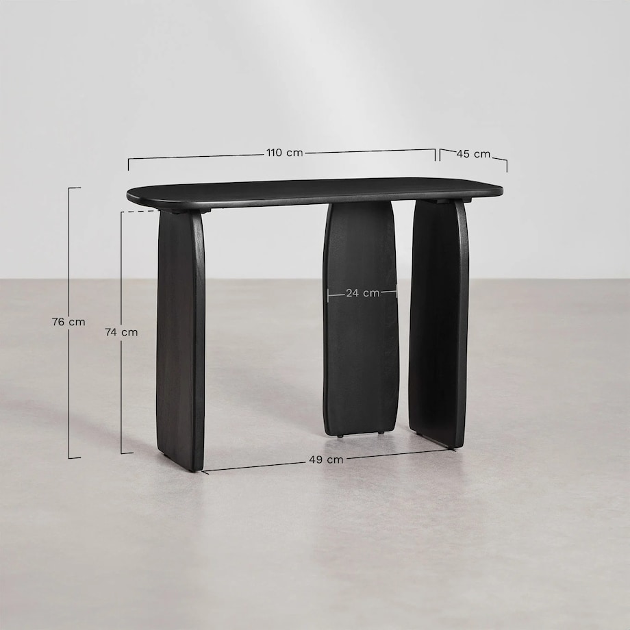 Konsola z drewna mango Agathe 110x45 cm