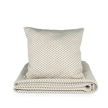 Poszewka dekoracyjna na poduszkę 40x40 romby beżowe