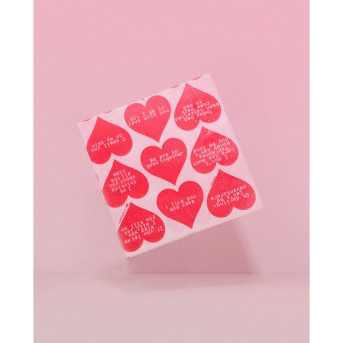 Serwetki Renova Hearts 20szt 33x33cm
