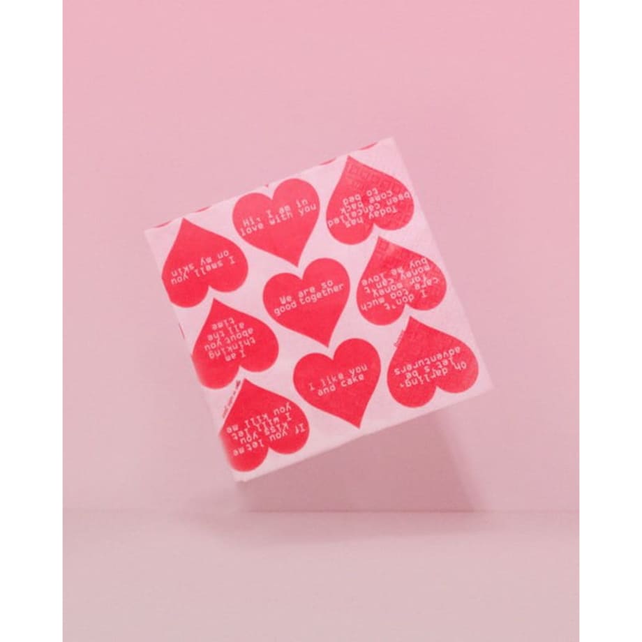 Serwetki Renova Hearts 20szt 33x33cm