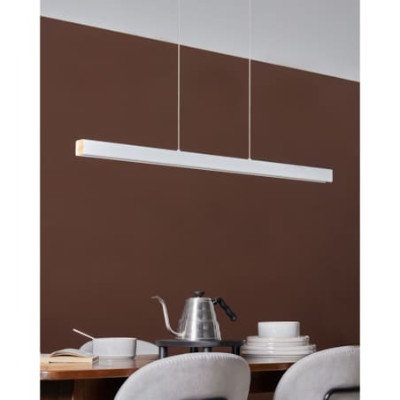 Lampa wisząca LED ARENAS Z pilotem Biały