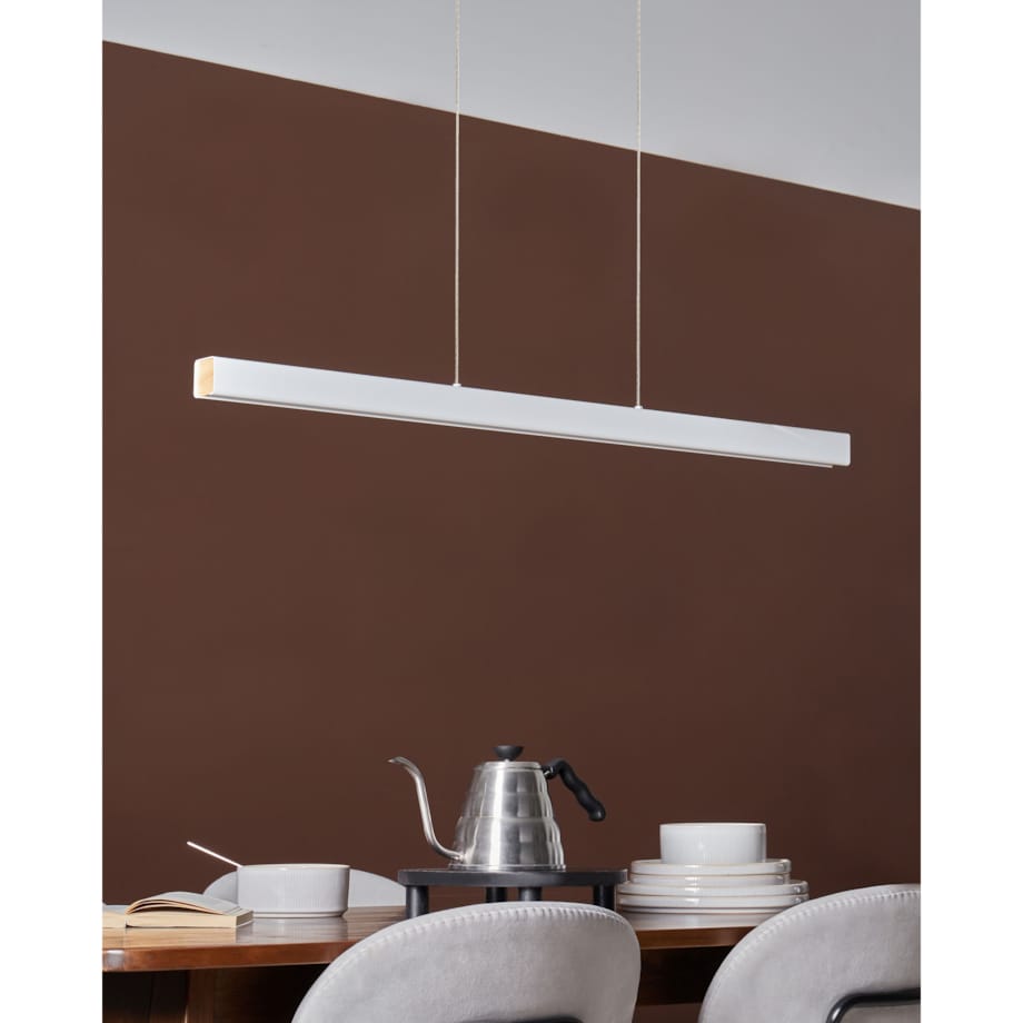 Lampa wisząca LED ARENAS Z pilotem Biały