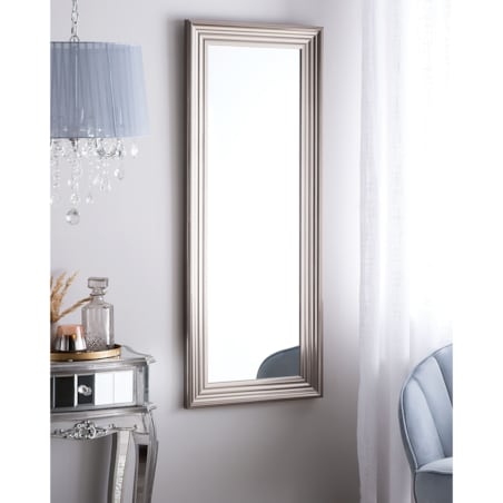 Lustro ścienne 50 x 130 cm srebrne CHATAIN