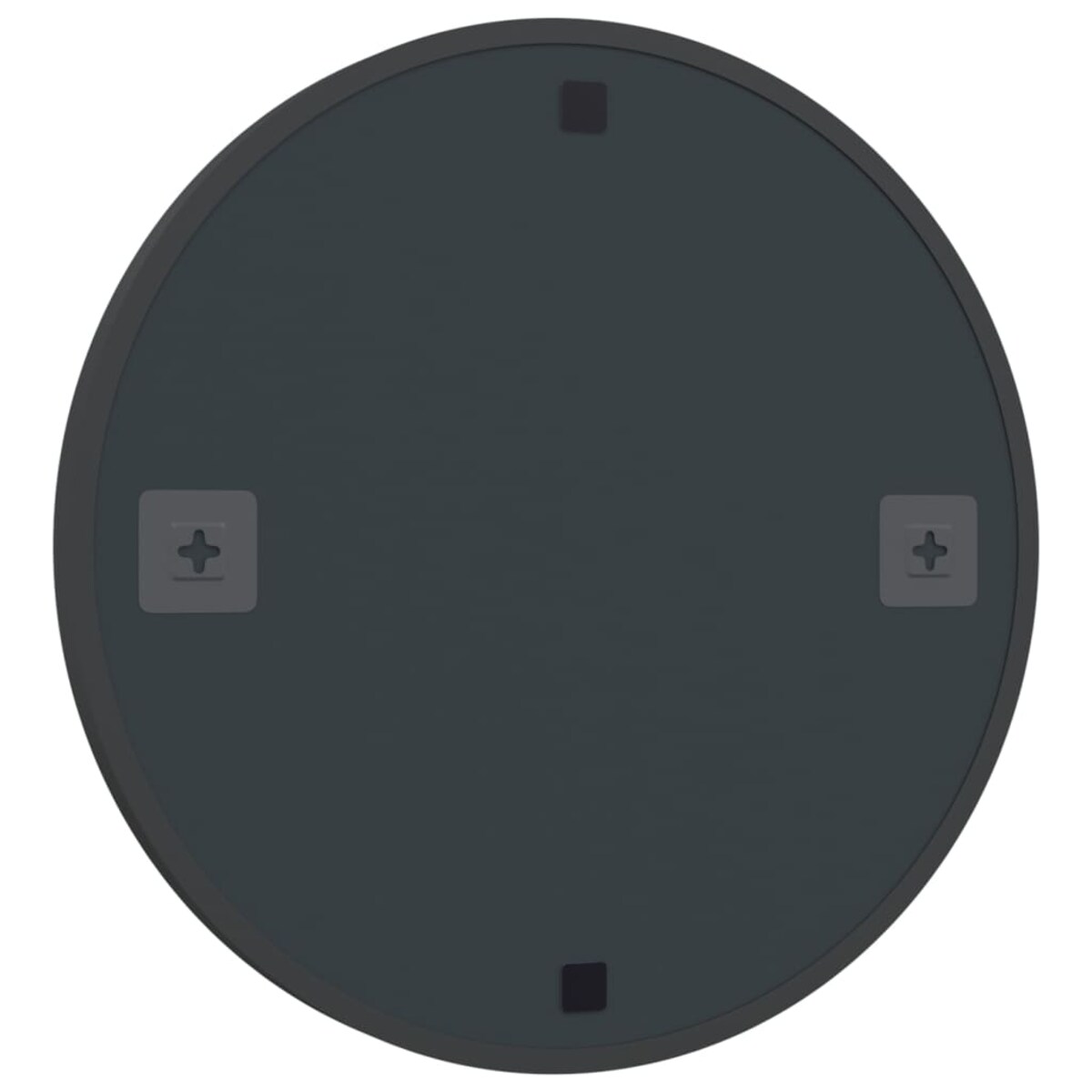 vidaXL Lustro ścienne, czarne, 60 cm