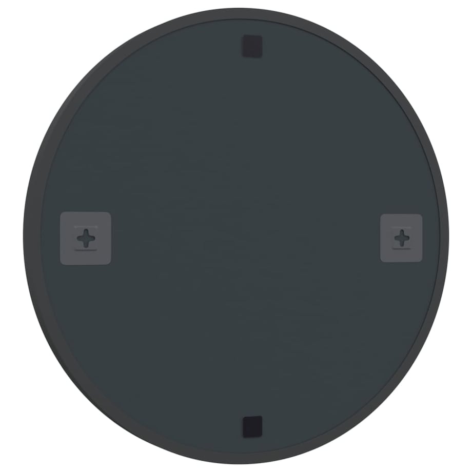 vidaXL Lustro ścienne, czarne, 60 cm