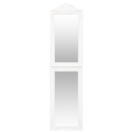 vidaXL Lustro wolnostojące, białe, 50x200 cm