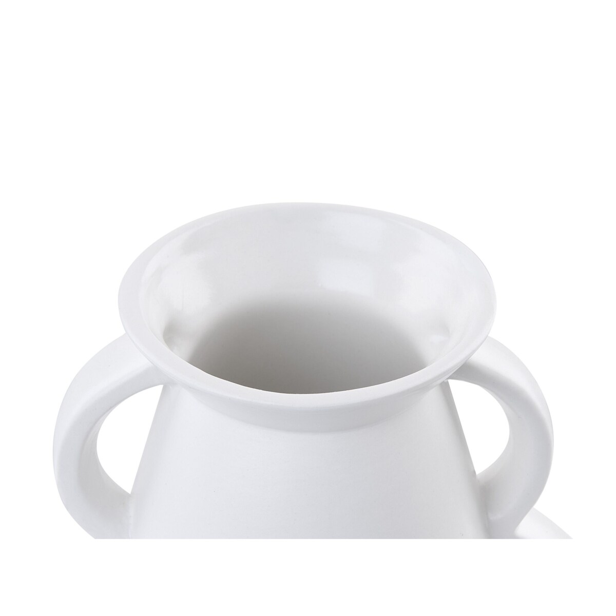 Wazon na kwiaty ceramiczny biały KOROPI