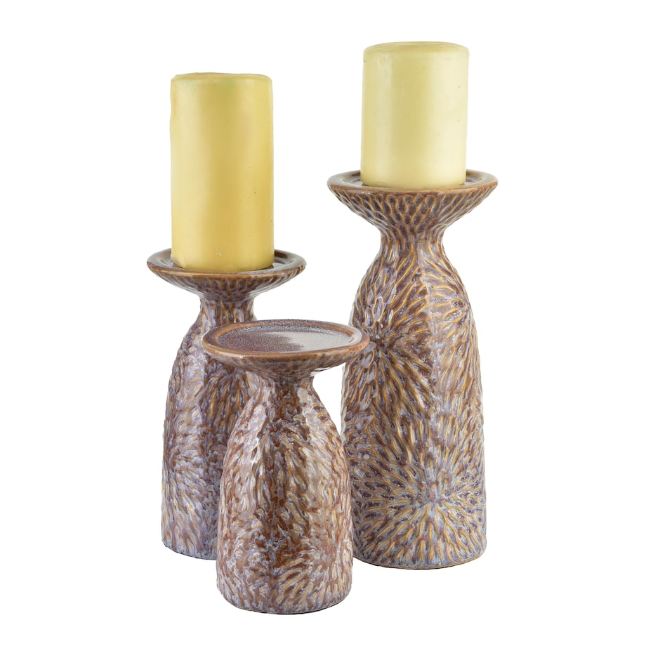 YARINE BEIGE Świecznik 11x10x25,5cm