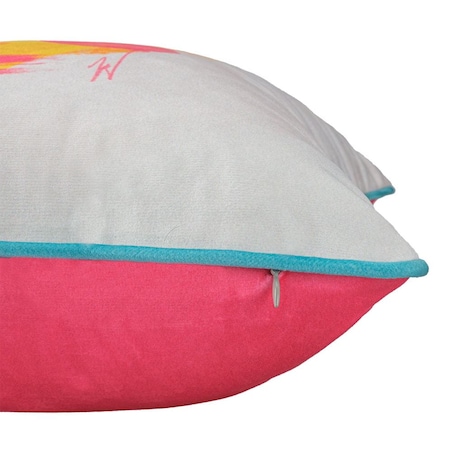 Poszewka dekoracyjna 43x43 kolorowa, abstrakcyjna twarz