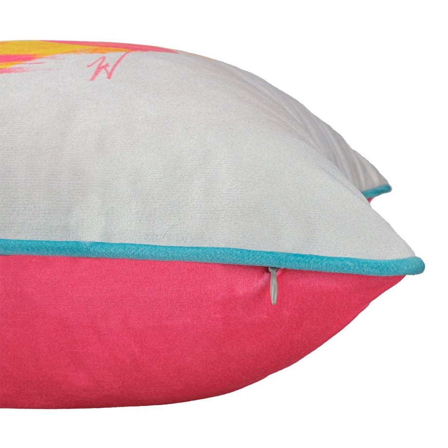 Poszewka dekoracyjna 43x43 kolorowa, abstrakcyjna twarz