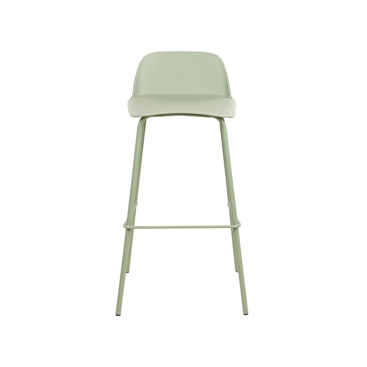 Zestaw 4 krzeseł barowych zielony MORA