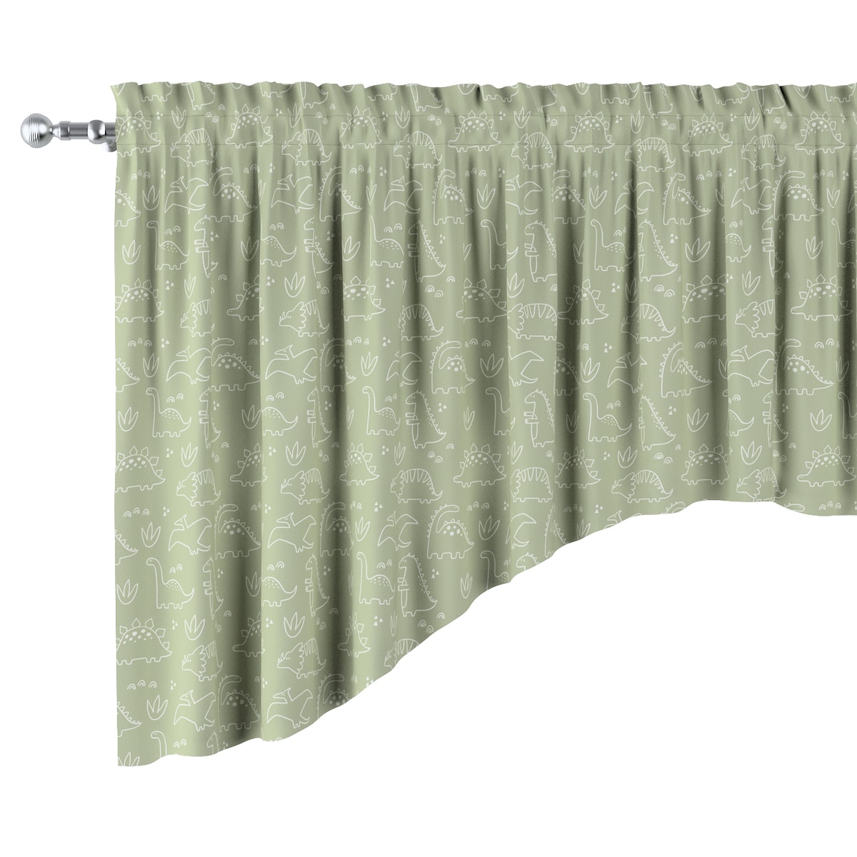 Lambrekin łuk 150x75 zielony