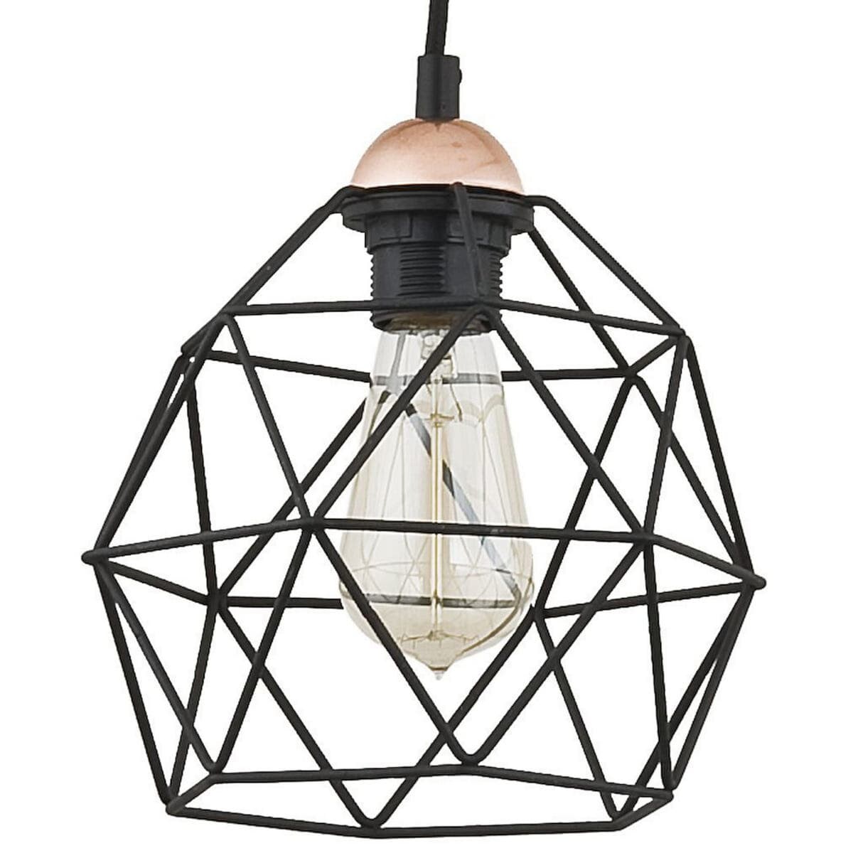 Wielopunktowa lampa wisząca loft Cubus 1646 TK Lighting czarna