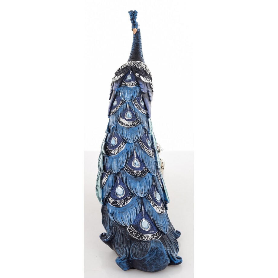 Dekoracja - Paw 25x31x10 cm ZAMPA-2 niebieski