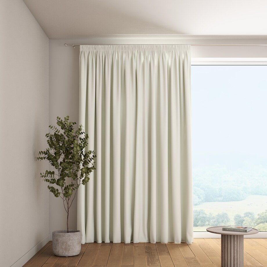 Zasłona na taśmie marszczącej 1 szt. 130x245 biały śmietankowy strukturalny