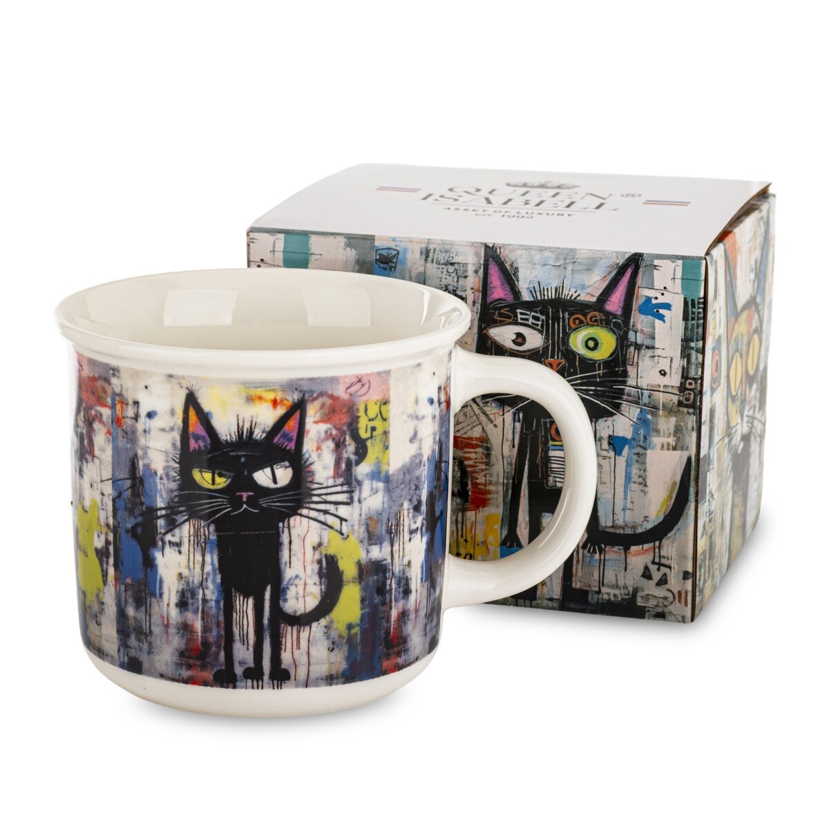 Kubek porcelanowy 9,5x13x9,5 c, w pudełku 400 ml GAGATEK