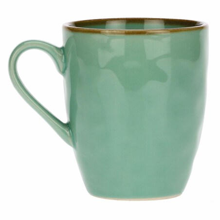 Zestaw 4 kubków z uchwytem Concerto Verde Acqua - Miętowy, 430 ml