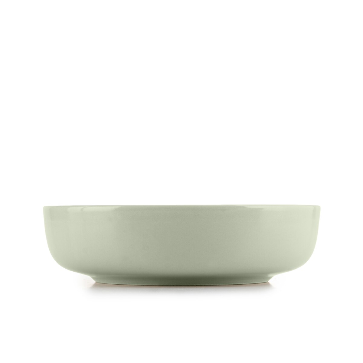 KONSIMO VICTO Nowoczesny zestaw obiadowy dla 6 osób w kolorze beżowym/zielonym/szarym (18 elementów)