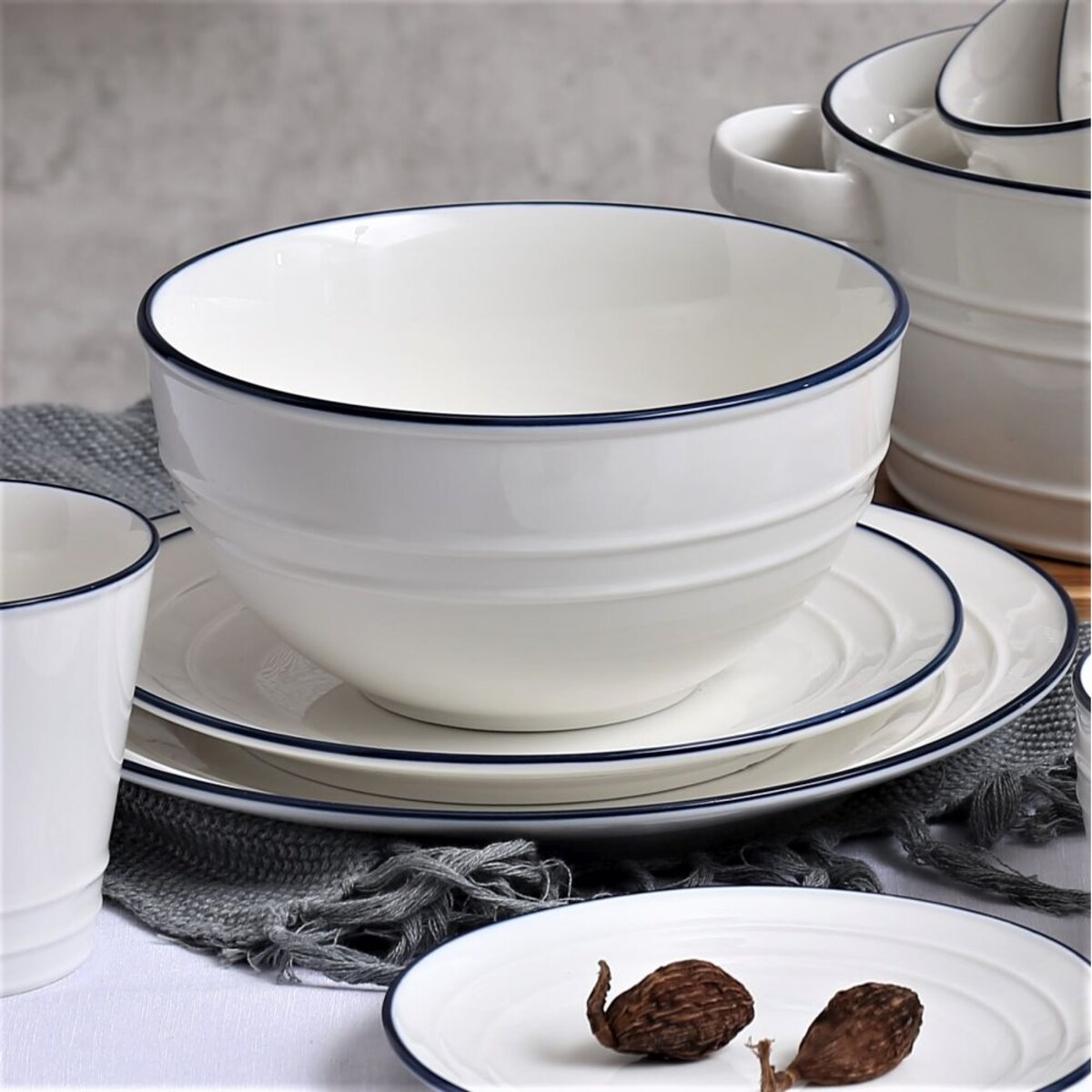 VILLA ITALIA Serwis obiadowy porcelanowy na 6 osób NOSTALGIA