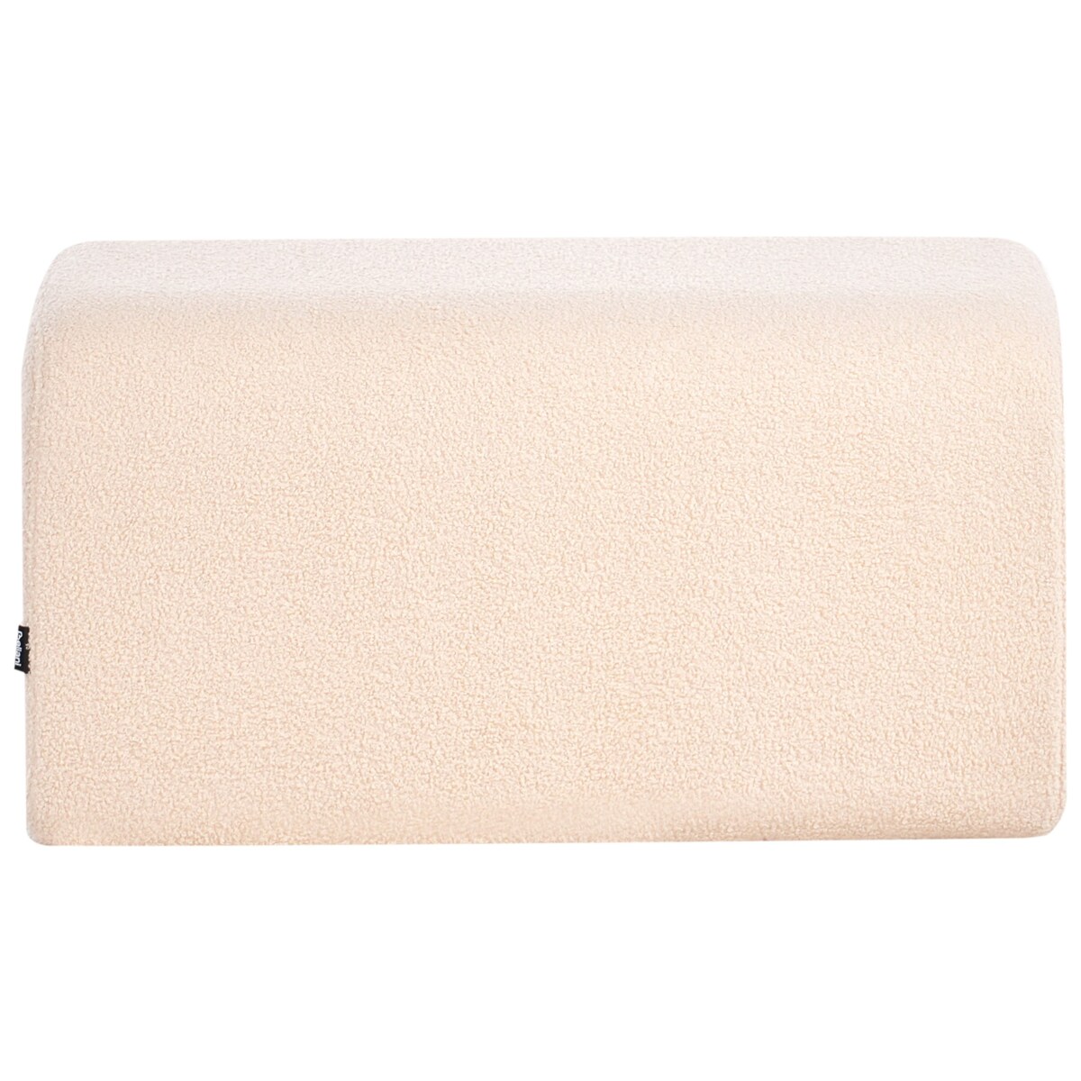 Puf SINCLAIR Boucle Beżowy 79 cm 49 cm 40 cm