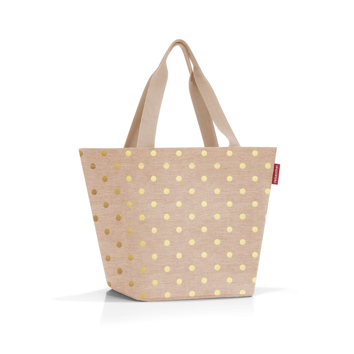 Torba SHOPPER M, metallic dots coffee