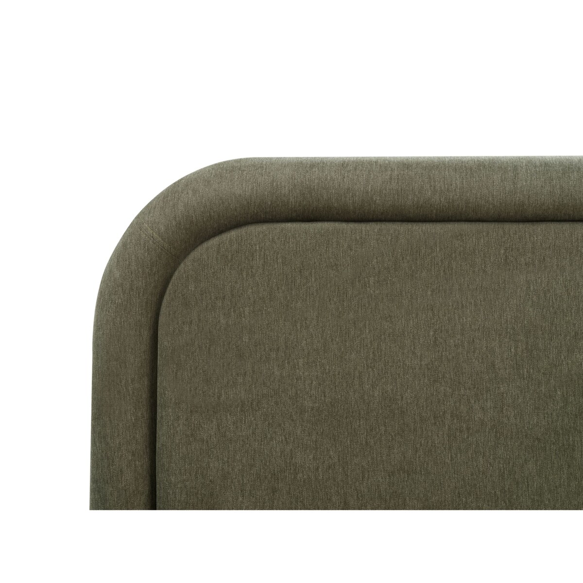 Łóżko Len syntetyczny LAVARDENS 160 x 200 cm Ciemnozielony