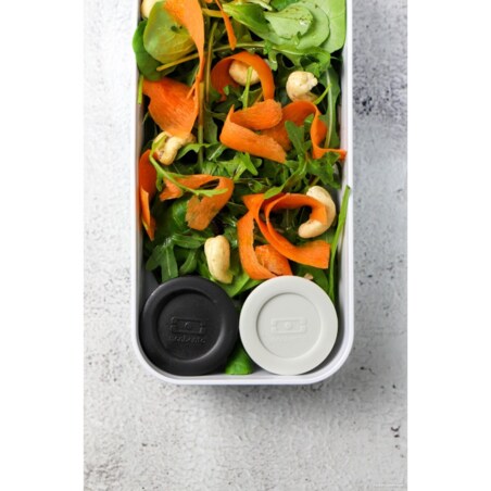 Zestaw 2 pojemników na sos czarno-szarych Temple S, 4.2 x 3.2 cm, Monbento