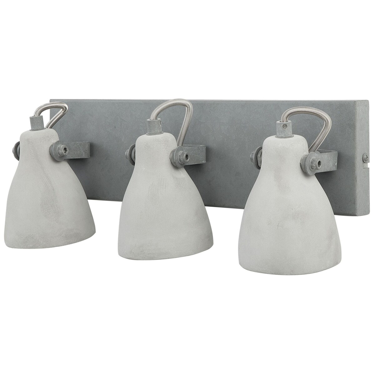 Lampa ścienna 3-punktowa betonowa szara MISTAGO