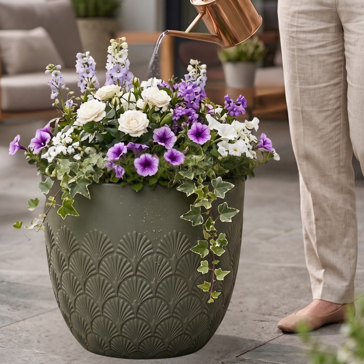 Donica Melody 40,6x40,6x35,6 cm zielona