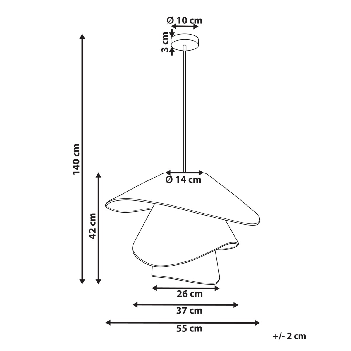 Lampa wisząca BEDAS Juta Naturalny